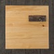 PINUS RAW 50 cm Stolik kawowy kwadratowy metalowa rama z drewnem szczotkowanym