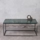 LAPIS Stolik kawowy 110 cm z blatem z zielonym marmurem Verde Gwatemala