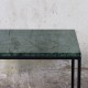 LAPIS Stolik kawowy 110 cm mebel do salonu z marmurem Verde Gwatemala czarne metalowe nogi