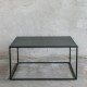 SIMPLEX Stolik kawowy 80x80 cm z metalu czarny styl industrialny minimalizm