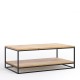OSSA MA Stolik kawowy 110 x 60 metal drewno