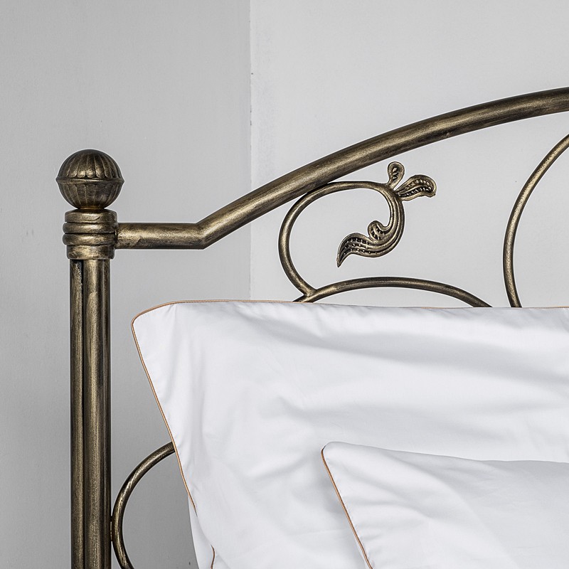 varemærke Klage hale SALOMON Stylowe łóżko z metalu zdobione 160 cm | Sklep FRANCKE-ART