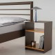 LOMAX Łóżko metalowe 180x200 cm w aranżacji brązowe łóżko w przybliżeniu 