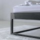 SIMPLEX Łóżko metalowe 120x200 w kolorze surowym