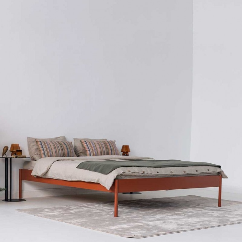 Łóżko CRUS 200x200 terakota