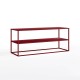 SIMPLEX Stolik RTV nowoczesny bordo minimalizm pod tv