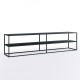 SIMPLEX Stolik pod telweizor 200 cm antracytowy z metalu