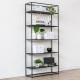 SIMPLEX Regał metalowy czarny aranżacja loft