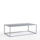 SIMPLEX Metalowy stolik kawowy szara ława 110x60