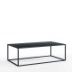 SIMPLEX Metalowy stolik kawowy antracyt 110x60 FRANCKE-ART