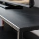 SIMPLEX Stolik pod tv czarny wiszący
