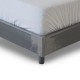 AERIES Łóżko metalowe 140x200 stalowe nowoczesne niskie