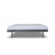 AERIES Łóżko metalowe 140x200 stalowe nowoczesne loft wysokie