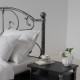 SALOMON Łóżko 180x200 metalowe kute wersja ze srebrną patyną