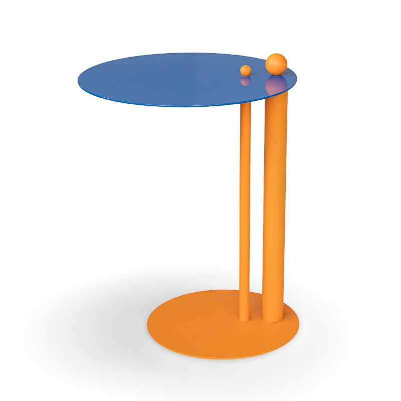 ORBIS DUO Stolik nocny granat i pomarancz