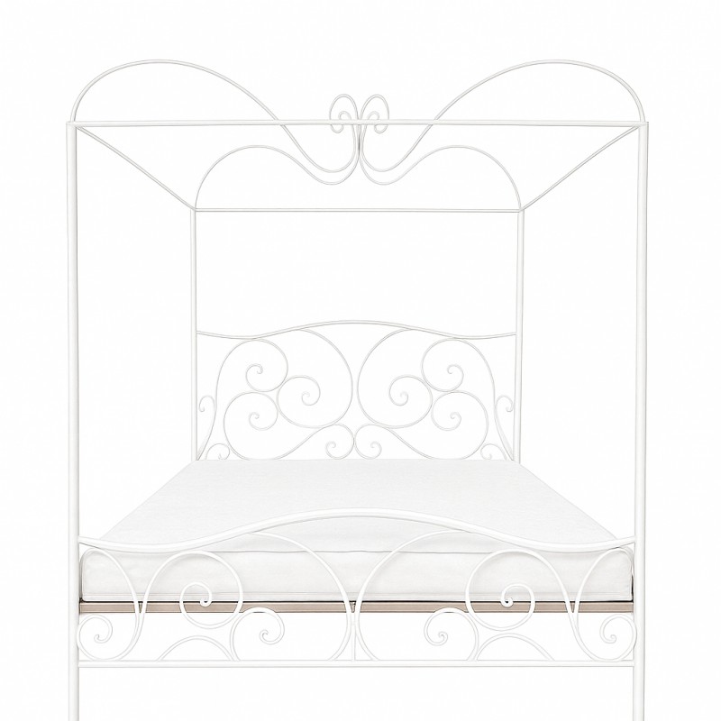 MEDIRAN II Łóżko metalowe 160x200 biała wersja