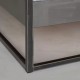 SIMPLEX Łóżko z baldachimem 140x200 stal surowa