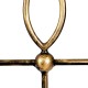 LIZA Łóżko ozdobne z patyną złoto 160x200 cm